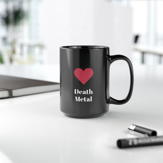 Rock n Roll, Pop, Metal coffee mug, 15oz, 2 sided design, Musical themed mug for friends, family and self.